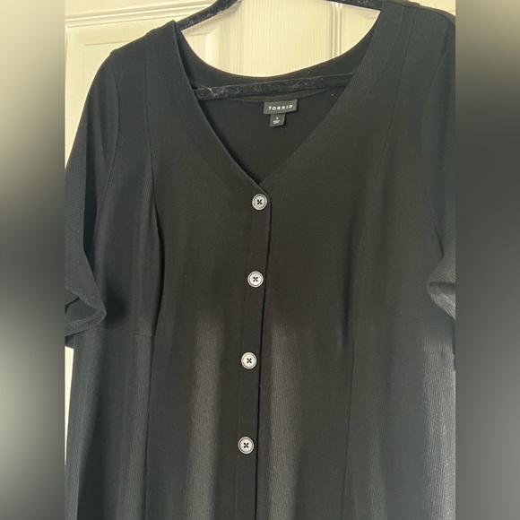 Torrid Black Small Rib Hi-Lo Knit Dress Size 1XL EUC - Picture 7 of 9